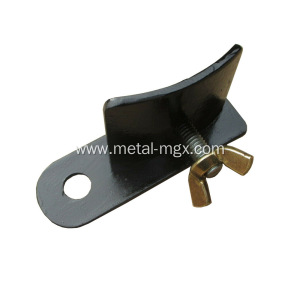 Powder Coating Black Steel Machine Ribber Mounting Bracket